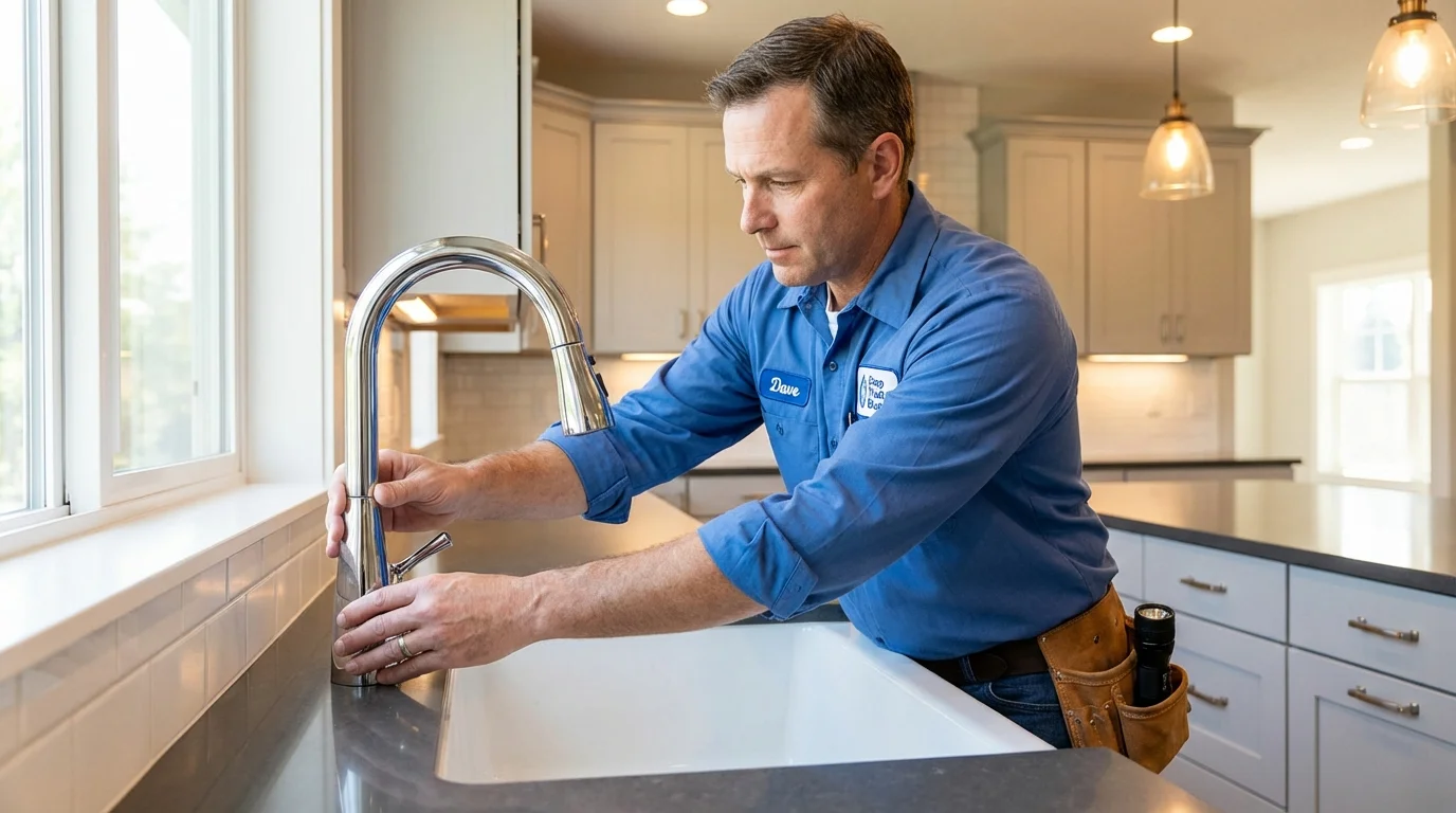 Kitchen faucet installation by Johns Plumbing LLC in Olympia